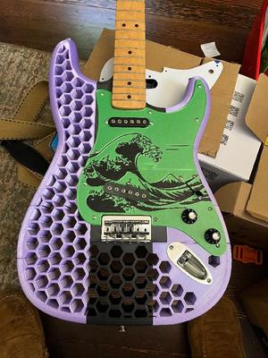 Strat style pickguard for Tele style pickups