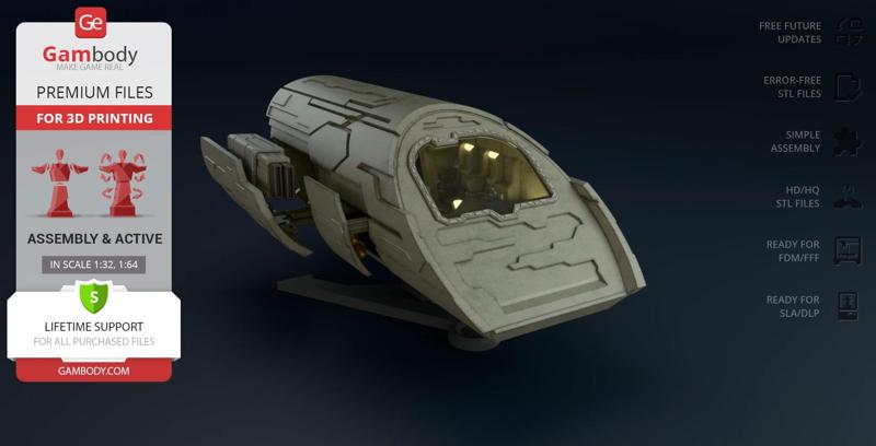 Puddle Jumper STL files for 3D Printing | Assembly Model