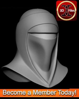 Imperial Guard Helmet – Black Series – Hottoys 1:6 Scale- Action Figure