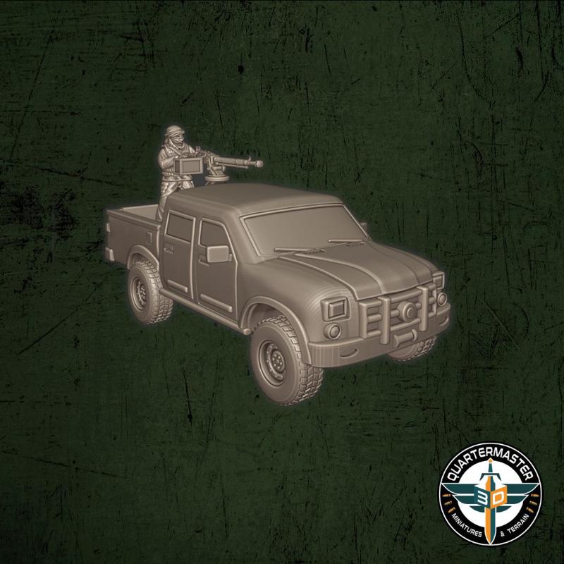 Insurgent / Militia Technical with HMG and AT Turret
