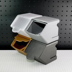 Print-in-place lid box with French cleats, integrated printed parts storage box with pegboard