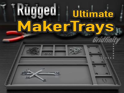 Rugged Ultimate MakerTrays – Gridfinity Tray