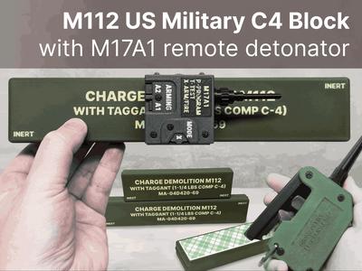 US Military M112 C4 Block with Wireless Detonator