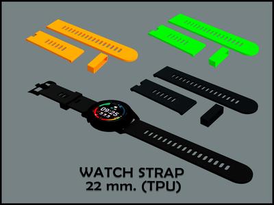 Watch Strap 22 mm. In TPU