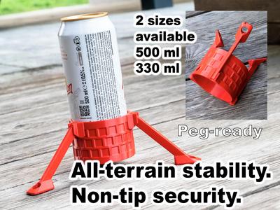 All-Terrain No-Tip Can Holder – print in place