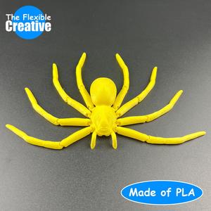 Articulated Flexible Wolf Spider 3D Print STL File