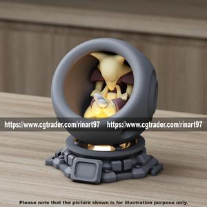Alakazam in healing machine pods from pokemon