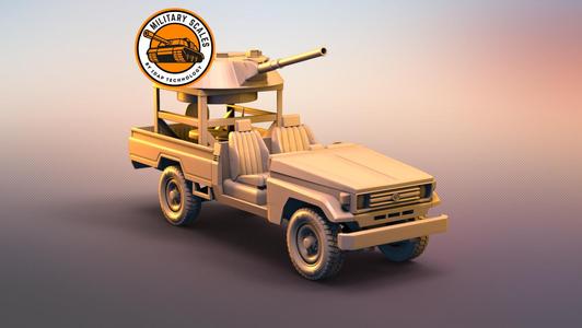 Pickup Toyota land Cruiser turret