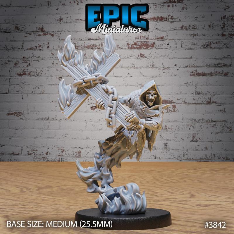 Fire Ghost Skeleton Attack / Undead Soldier / Evil Skelet Warrior / Zombie Fighter / Walking Dead / Graveyard Encounter