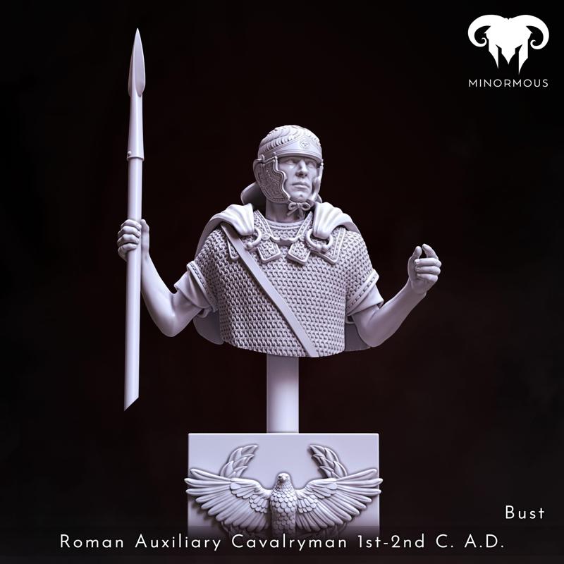 Bust – Roman Auxiliary Cavalryman 1st-2nd C. A.D. Auxilia Equestrians!