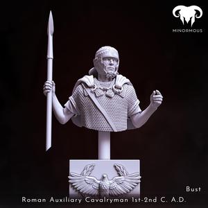 Bust – Roman Auxiliary Cavalryman 1st-2nd C. A.D. Auxilia Equestrians!