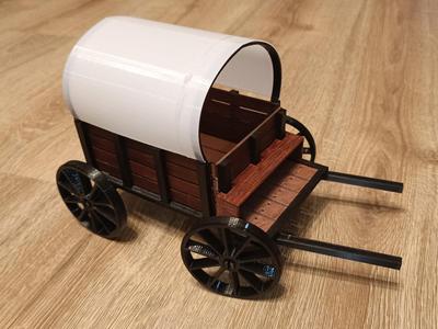 old horse cart model for gluing