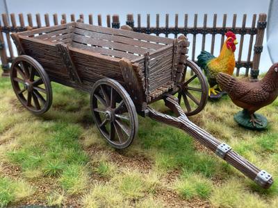 Wooden cart wagon - country style