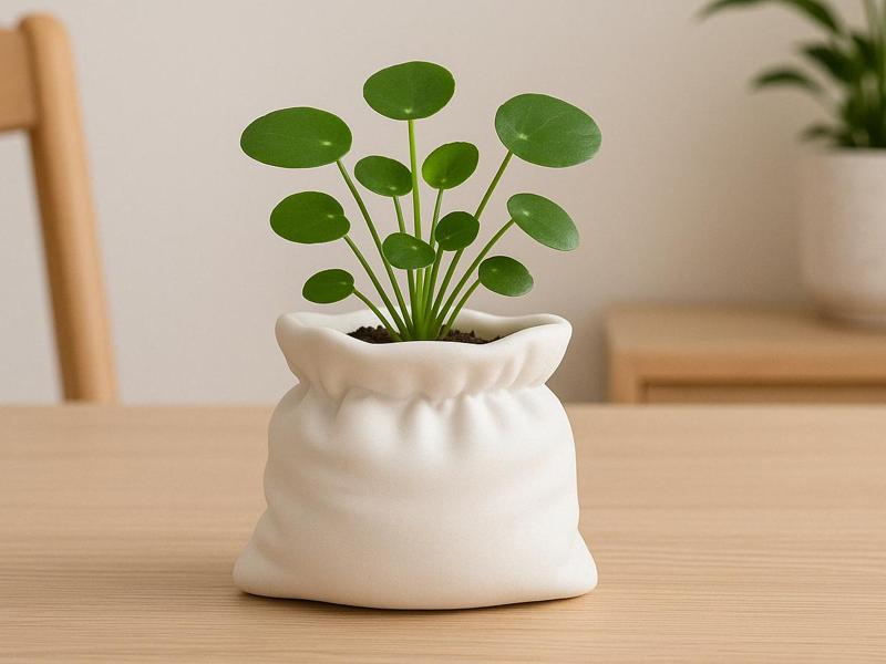 Soft Bag Vase – 3D Printed Fabric-Effect Sack