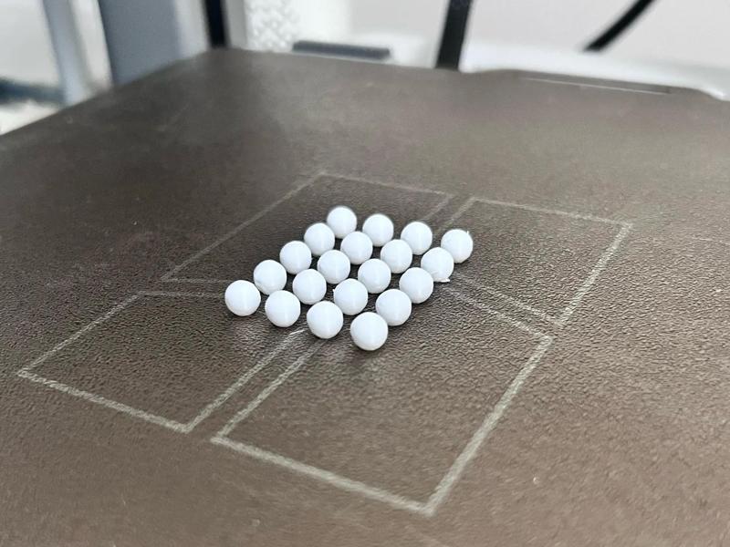 6mm BB projectile launches farther, easy to print