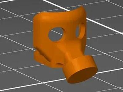 gas mask (for Lego minifigures)   