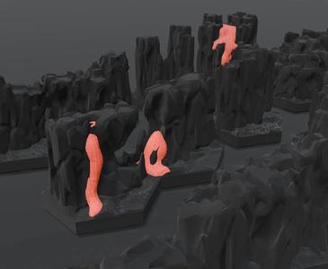 MagHex Volcanic Lava Cave Walls   