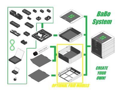 [BaBo] organizer drawer module 30
