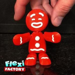 Flexi Print-in-Place Gingerbread Man Ornament