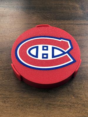 NHL – MTL Coaster and Holder Set