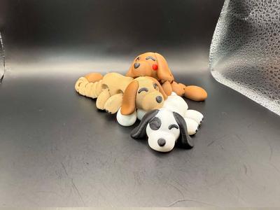 Cute Tiny Articulated Doggie with Paws (3 tail length options)