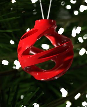 Christmas Ornament Plushy Swirls 001