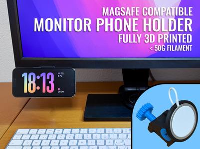 MagSafe Monitor Phone Holder | Fully 3D printed