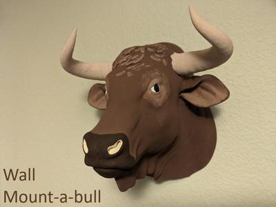 Bull Head For Wall (Large)