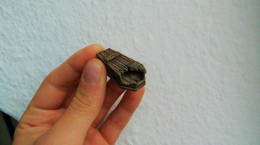 destroyed coffin, Graveyard