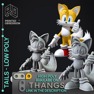 Tails – Sonic The Hedgehog – Low Poly – Fanart