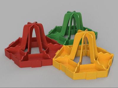 Interlocking Hex Bottle Drying Rack