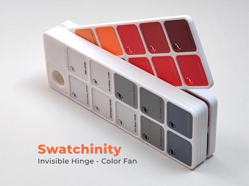 Modular Color Fan Hinge – Swatch Board Display