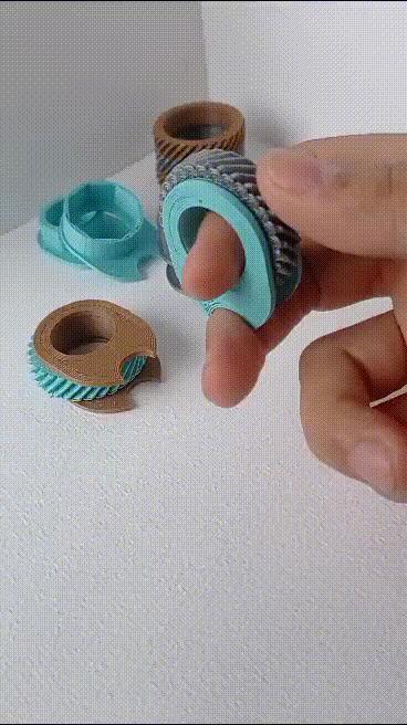 Fidget toys Helicals ring gear