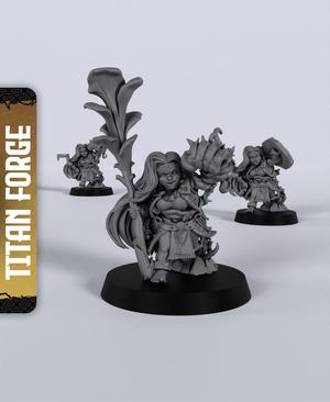 Dwarf Druid – With Free Dragon – 5e DnD Inspired for RPG and Wargamers