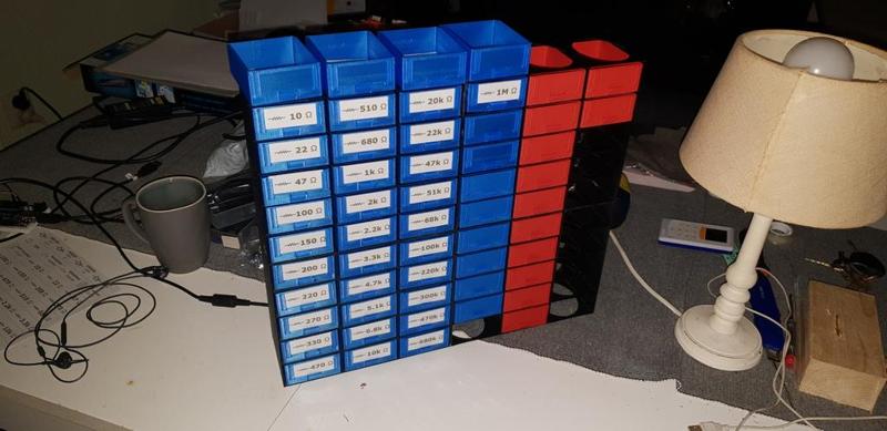 Component drawer rack. (modules)