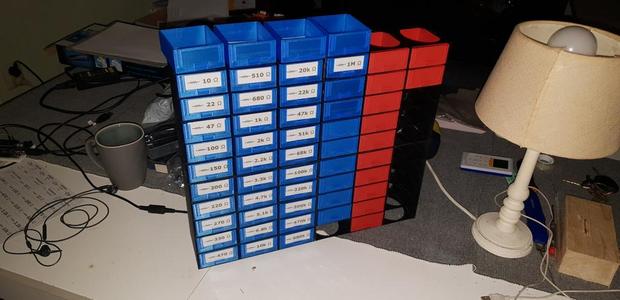 Component drawer rack. (modules)