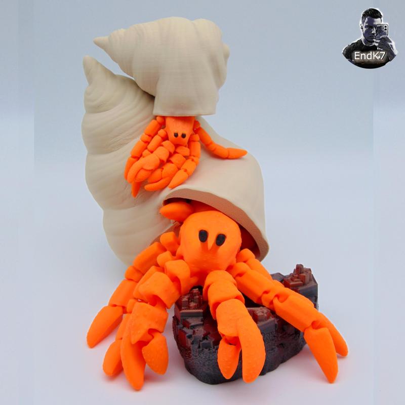 Articulated Hermit Crab – no supports