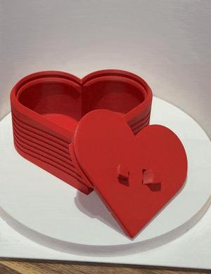 BOX IN HEART SHAPE FOR VALENTINES DAY / GIFT