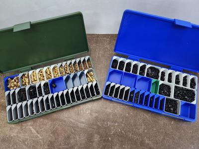 Small parts storage boxes – no grid