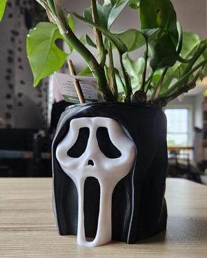 Ghost Face Hood Planter