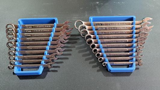 Craftsman 10pc Raised Panel Wrench Organizer – Metric and SAE