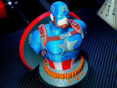 Multicolor Marvel Avengers Captain America Support Free Remix MMU ERCF ERCP