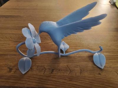 Hummingbird Remix with Flower Stand.