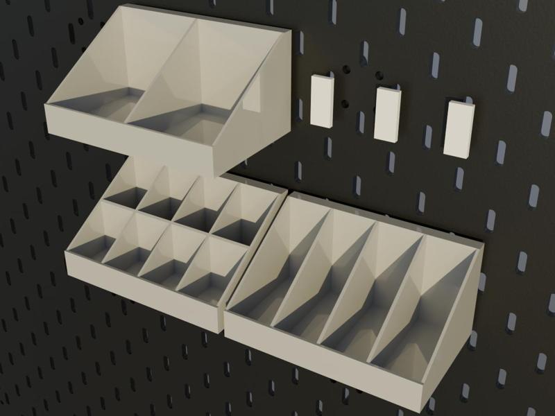 Whose pegboard? DLC6 (includes 3 partitioned storage boxes and infinitely expandable hooks)