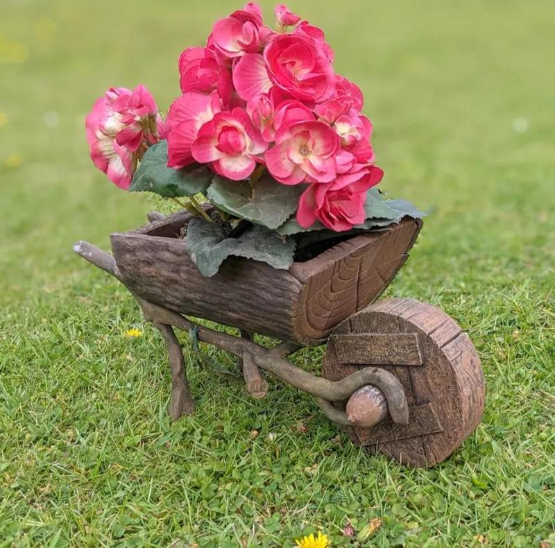 Cartoon Wheelbarrow Planter