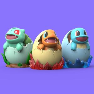 Easter 3 Kanto Starter (Easy Print No Supports)