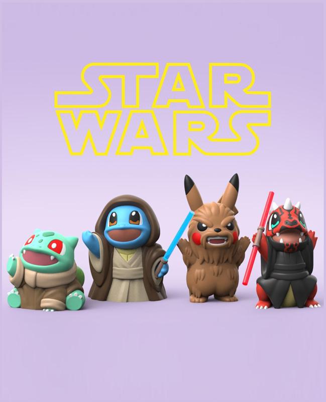 Star Wars Pokemon Set (Easy Print No Supports)