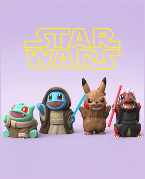 Star Wars Pokemon Set (Easy Print No Supports)