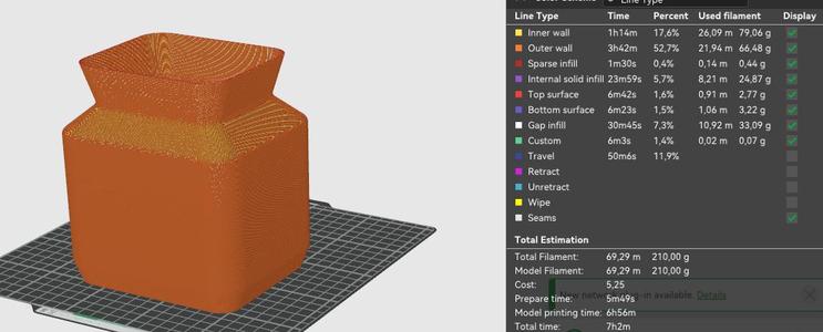 Sleek Square Shape Flower Pot