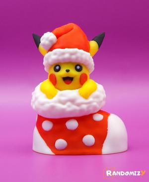 Pikachu in a Christmas Sock_Pose 2 (Fanart)